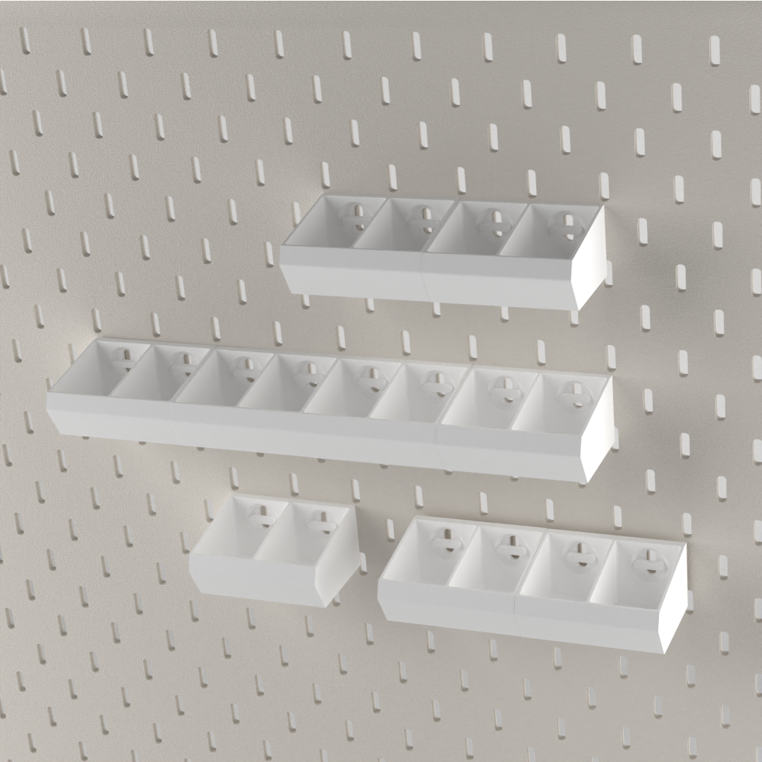Organizer z dwoma pojemnikami do IKEA SKÅDIS