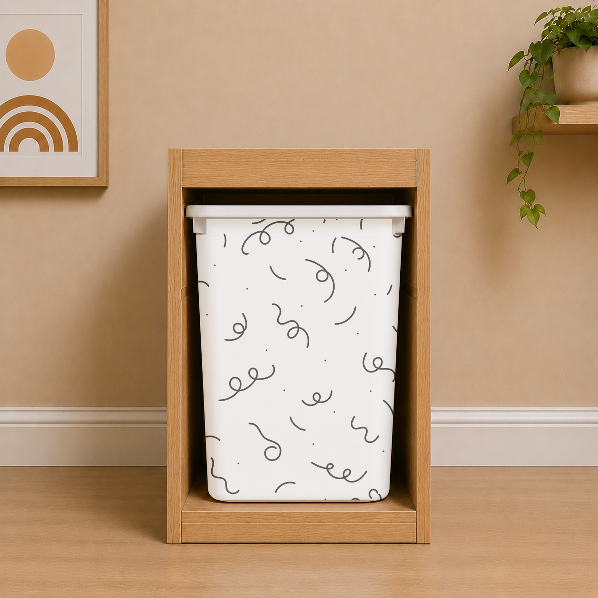 Naklejki IKEA TROFAST z rysunkami markerem | Przód